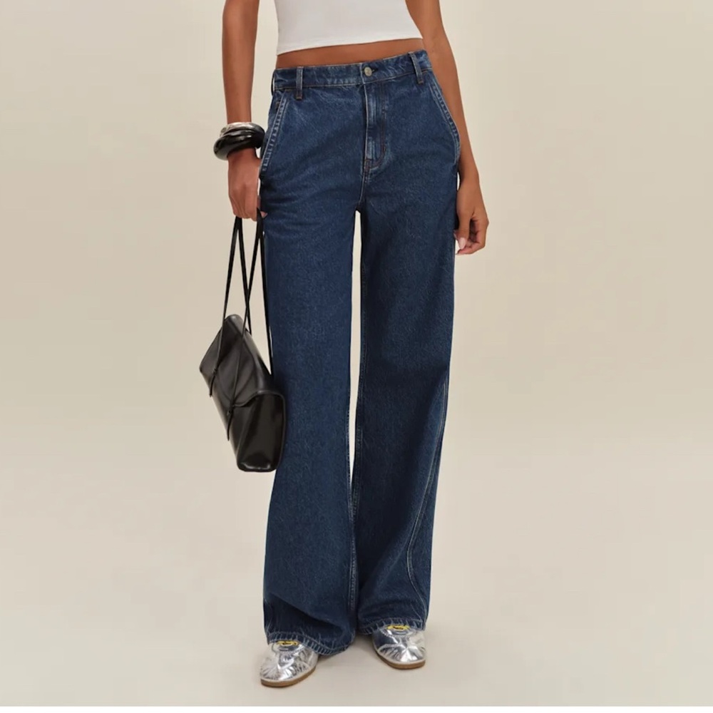 Reformation Dark Blue Flare Jeans